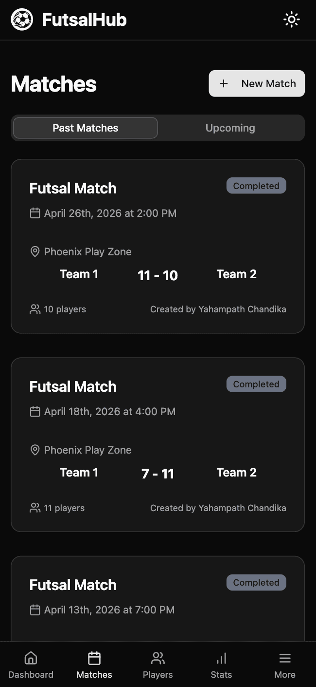 Futsal Hub — Community Sports App — mobile screenshot 8